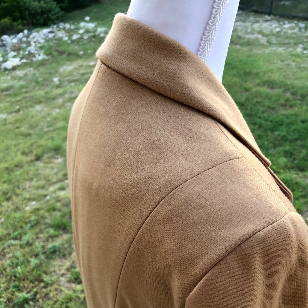 Tan Blazer Womens Small Long Sleeve Forever 21 Work Office Business Casual Fall - Picture 8 of 16